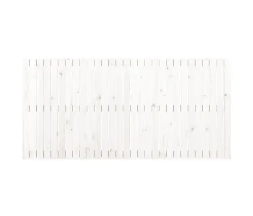 Seinale Kinnitatav Voodipeats, Valge, 185X3X90 cm Männipuit