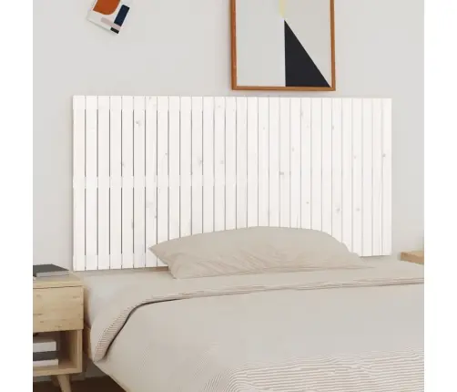 Seinale Kinnitatav Voodipeats, Valge, 185X3X90 cm Männipuit