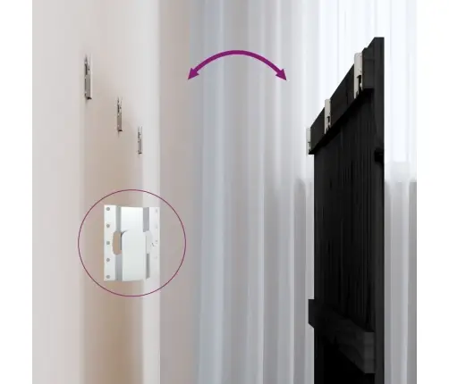 Sieninis Galvūgalis, Juodas, 140X3X90cm Pušies Masyvas