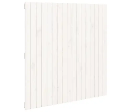 Sienas Galvgalis, Balts, 108X3X110 Cm, Priedes Masīvkoks Vidaxl