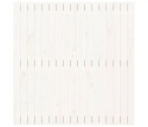 Sienas Galvgalis, Balts, 108X3X110 Cm, Priedes Masīvkoks Vidaxl