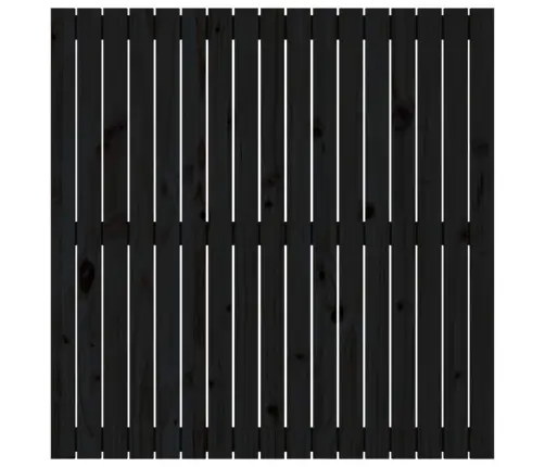 Seinale Kinnitatav Voodipeats, Must, 108X3X110 cm Männipuit