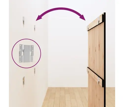 Seinale Kinnitatav Voodipeats, Must, 108X3X110 cm Männipuit