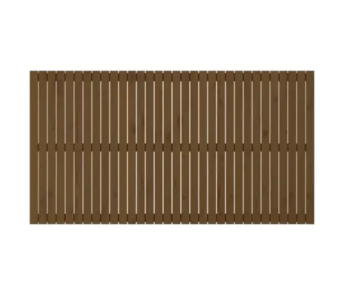 Sienas Galvgalis, Brūns, 204X3X110 Cm, Priedes Masīvkoks Vidaxl