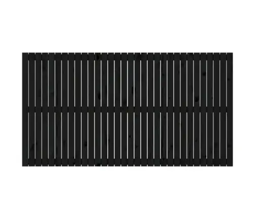 Sienas Galvgalis, Melns, 204X3X110 Cm, Priedes Masīvkoks Vidaxl