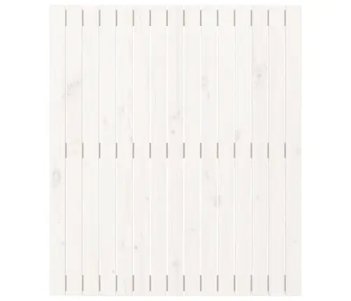 Sienas Galvgalis, Balts, 95,5X3X110 Cm, Priedes Masīvkoks Vidaxl