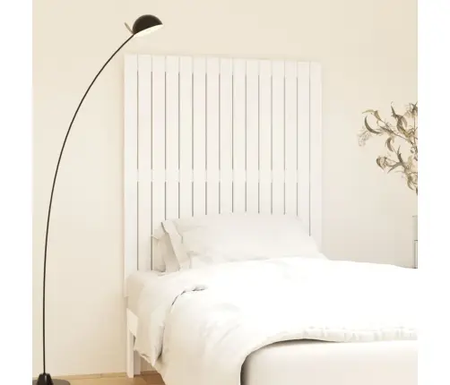 Sienas Galvgalis, Balts, 95,5X3X110 Cm, Priedes Masīvkoks Vidaxl