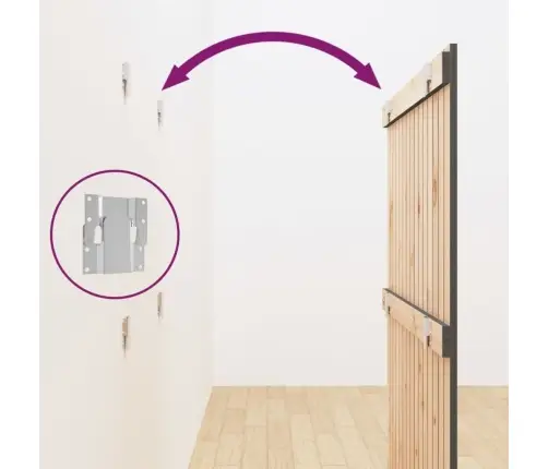 Seinale Kinnitatav Voodipeats, Hall, 95,5X3X110 cm Männipuit