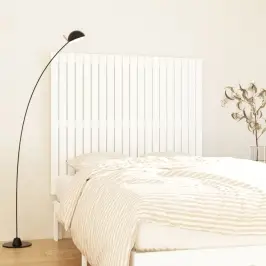 Seinale Kinnitatav Voodipeats, Valge, 127,5X3X110 cm Männipuit