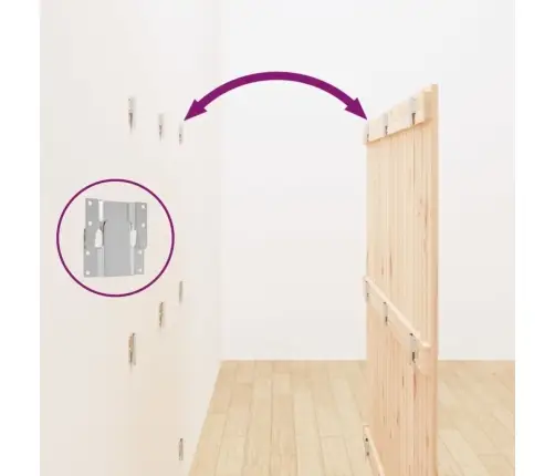 Seinale Kinnitatav Voodipeats, 146,5X3X110 cm Männipuit