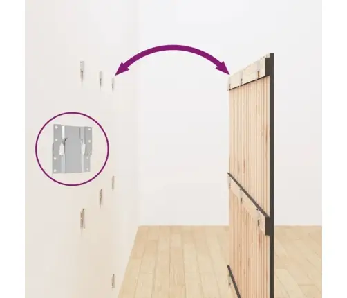 Sienas Galvgalis, 146,5X3X110 Cm, Priedes Masīvkoks Vidaxl