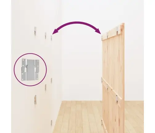 Sienas Galvgalis, 159,5X3X110 Cm, Priedes Masīvkoks Vidaxl