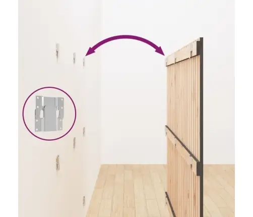 Sienas Galvgalis, 159,5X3X110 Cm, Priedes Masīvkoks Vidaxl