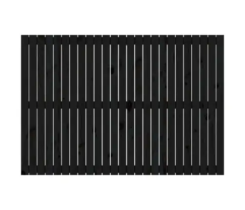 Sienas Galvgalis, Melns, 159,5X3X110 Cm, Priedes Masīvkoks Vidaxl