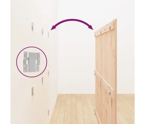 Sienas Galvgalis, 166X3X110 Cm, Priedes Masīvkoks Vidaxl