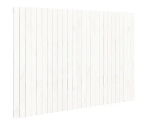 Sienas Galvgalis, Balts, 166X3X110 Cm, Priedes Masīvkoks Vidaxl