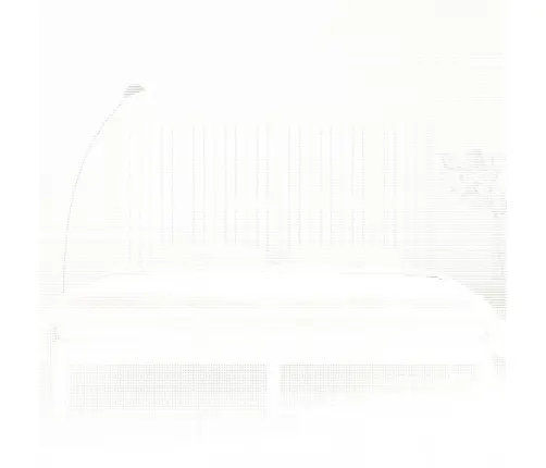 Seinale Kinnitatav Voodipeats, Valge, 185X3X110 cm Männipuit