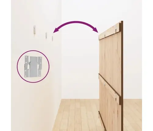 Sienas Galvgalis, Brūns, 185X3X110 Cm, Priedes Masīvkoks Vidaxl