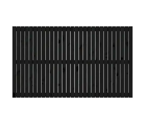 Sienas Galvgalis, Melns, 185X3X110 Cm, Priedes Masīvkoks Vidaxl