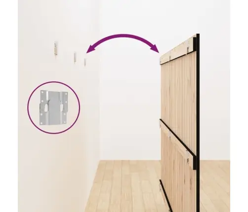 Sienas Galvgalis, Melns, 185X3X110 Cm, Priedes Masīvkoks Vidaxl