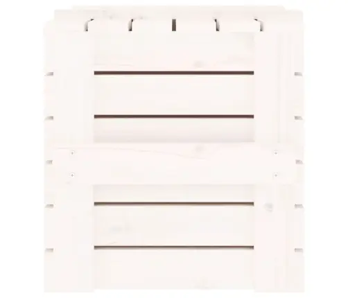 Uzglabāšanas Kaste, Balta, 58X40,5X42 Cm, Priedes Masīvkoks Vidaxl