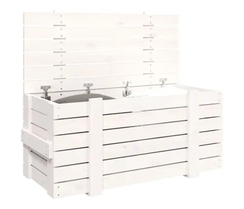 Hoiukast, Valge, 91X40,5X42 cm Männipuit