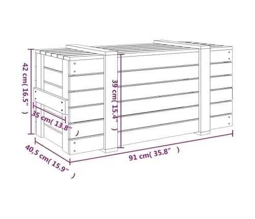Hoiukast, Valge, 91X40,5X42 cm Männipuit