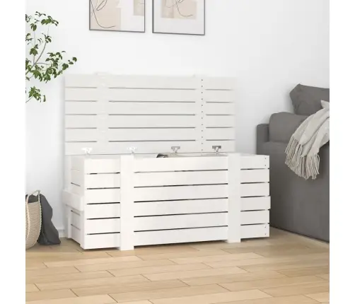 Hoiukast, Valge, 91X40,5X42 cm Männipuit