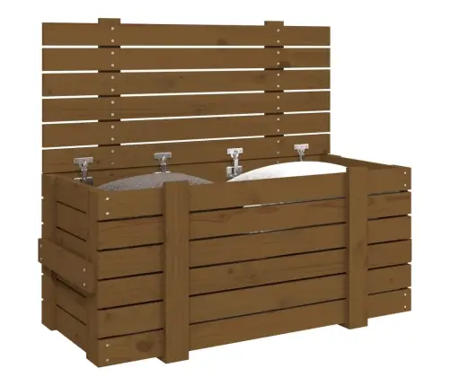 Hoiukast, Meepruun, 91X40,5X42 cm Männipuit