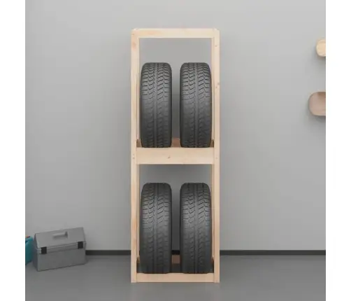 Riepu Plaukts, 63X40X180 Cm, Priedes Masīvkoks Vidaxl