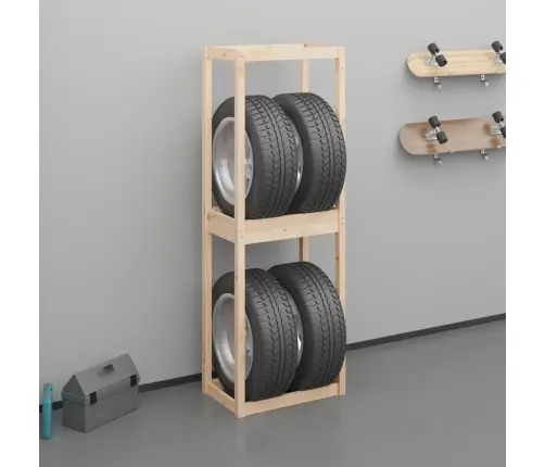 Riepu Plaukts, 63X40X180 Cm, Priedes Masīvkoks Vidaxl