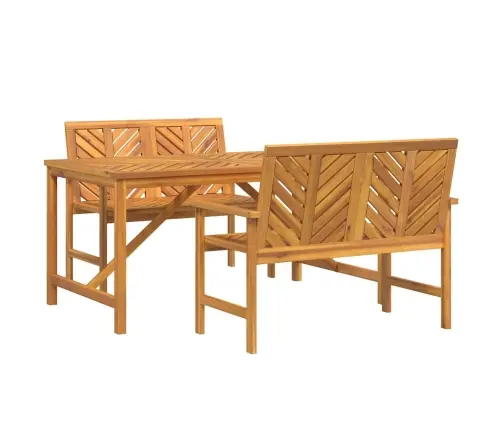 Sodo Valgomojo Komplektas 3 Pcs Ruda 150 X 90 X 74 Cm