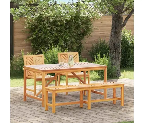 Sodo Valgomojo Komplektas 4 Pcs Ruda 150 X 90 X 74 Cm