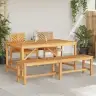Sodo Valgomojo Komplektas 4 Pcs Ruda 150 X 90 X 74 Cm