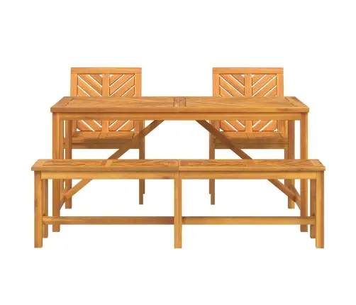 4 Vienību Dārza Komplekts Masīvkoka Akācija Vidaxl