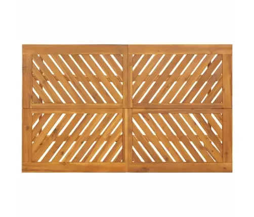 5 Gabalu Dārza Ēdamgaldu Komplekts Masīvkoka Akācijas Vidaxl