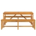Sodo Valgomojo Komplektas 3 Pcs Ruda 150 X 90 X 74 Cm