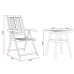 Sodo Bistro Rinkinys 3 Pcs Ruda Akacijos Medienos Masyvas