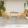 Sodo Valgomojo Komplektas 3 Pcs Ruda 90 X 90 X 74 Cm