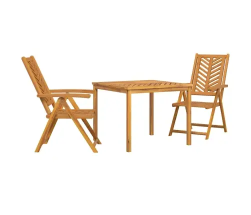 Sodo Valgomojo Komplektas 3 Pcs Ruda 90 X 90 X 74 Cm