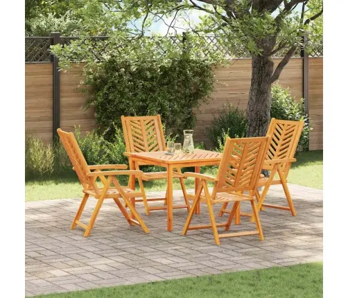 Sodo Valgomojo Komplektas 5 Pcs Ruda 90 X 90 X 74 Cm Sodo Valgomojo Komplektas 5 Pcs Ruda 90 X 90 X 74 Cm