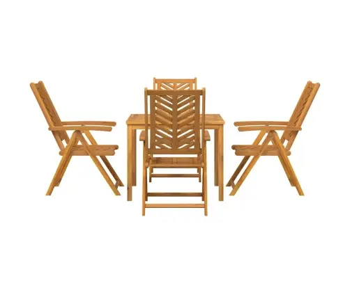 Sodo Valgomojo Komplektas 5 Pcs Ruda 90 X 90 X 74 Cm Sodo Valgomojo Komplektas 5 Pcs Ruda 90 X 90 X 74 Cm