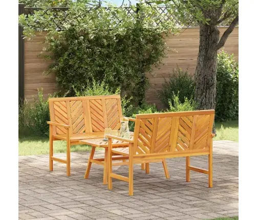 3 Daļu Dārza Atpūtas Komplekts Cietā Koka Akācija Vidaxl