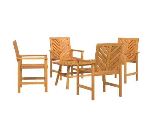 Dārza Atpūtas Komplekts Brūna Akācijas Masīvkoks Vidaxl