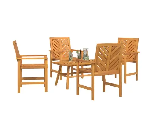 Dārza Atpūtas Komplekts Brūna Akācijas Masīvkoks Vidaxl