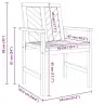 Dārza Atpūtas Komplekts Brūna Akācijas Masīvkoks Vidaxl