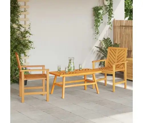 Dārza Atpūtas Komplekts Brūna Akācijas Masīvkoks Vidaxl