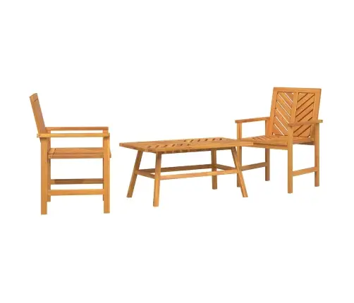 Dārza Atpūtas Komplekts Brūna Akācijas Masīvkoks Vidaxl