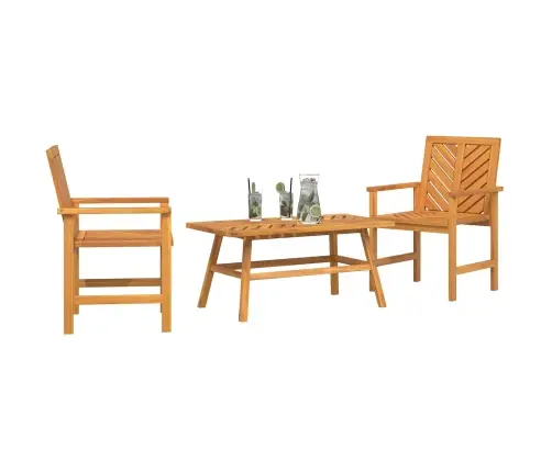 Dārza Atpūtas Komplekts Brūna Akācijas Masīvkoks Vidaxl