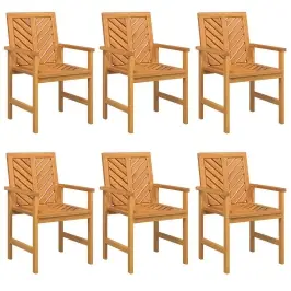 Ēdamistabas Krēsls 6 Pcs Dabiska 62.5 X 59 X 89 Cm Vidaxl